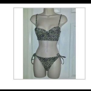 Cheetah print swimsuit XS